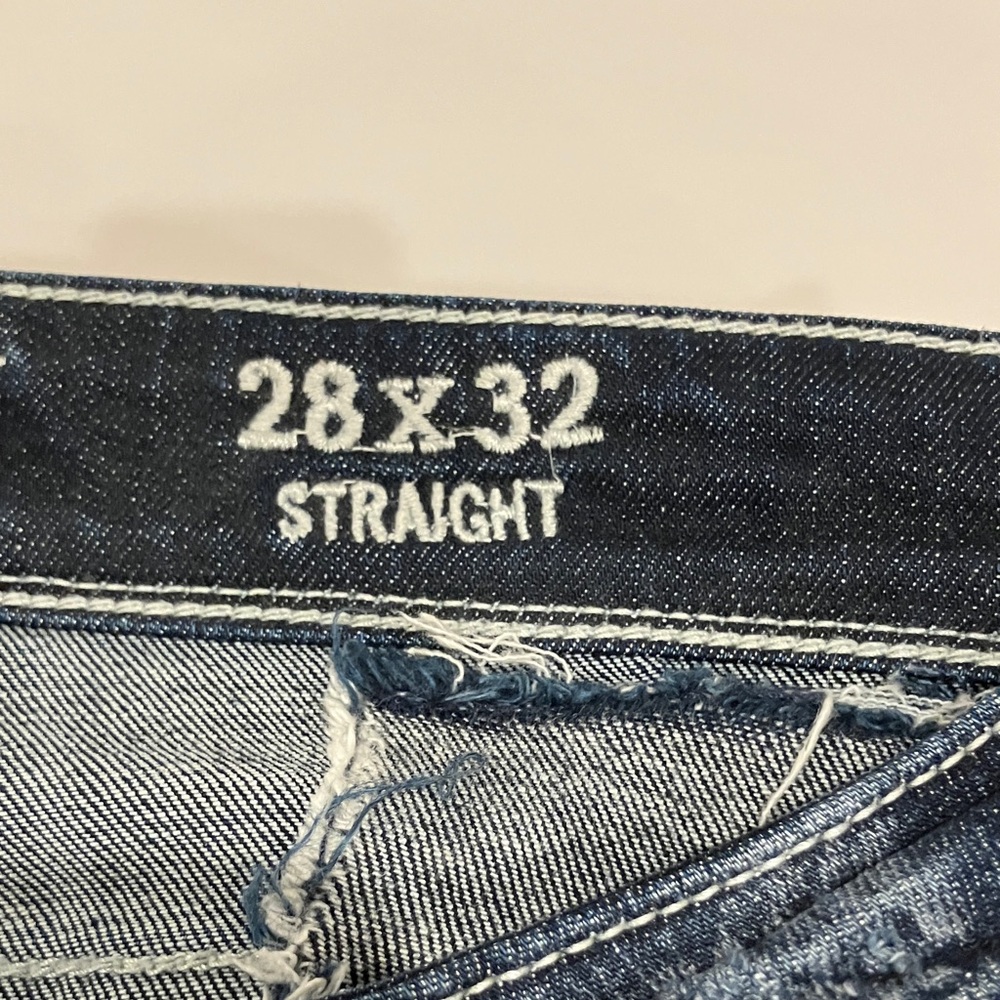 Buckle Dark Blue Ripped Women Jeans - Picture 11 of 13